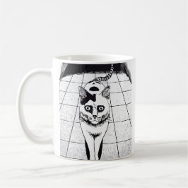 Horror cat anime art kaffeetasse