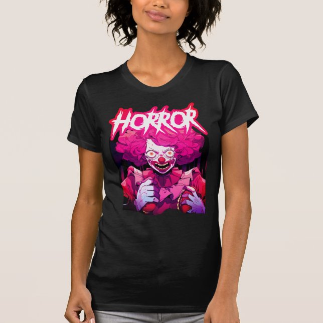 Horror Clown Pink T-Shirt (Vorderseite)