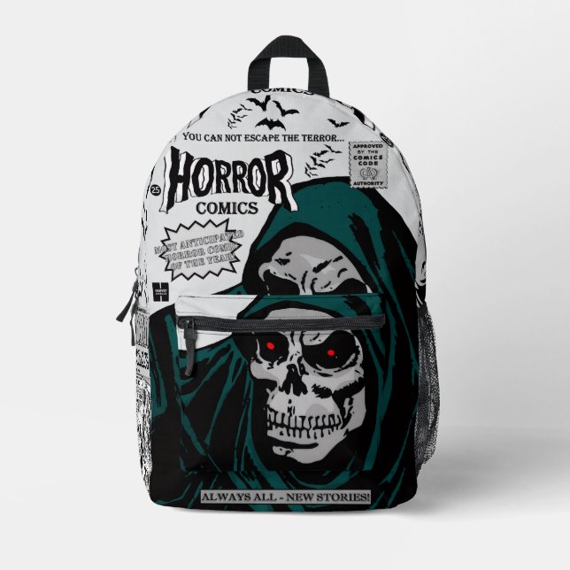 HORROR-Comics-Rucksack Bedruckter Rucksack (Vorderseite)