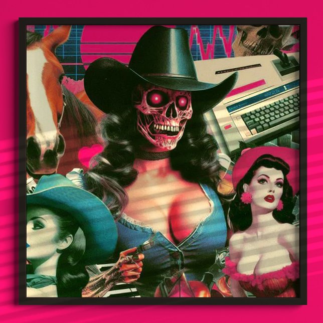 Horror Cowgirl Collage Poster (Von Creator hochgeladen)