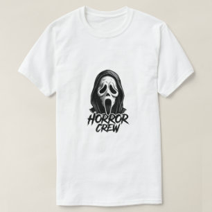 Horror Crew Geistermaske Vintage Slasher-Film T-Shirt