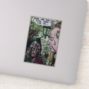 Horror der 1940er Jahre Vintage Comicen für Comic- Aufkleber