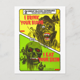 Horror DOPPELFUNKTION POSTCARD Postkarte