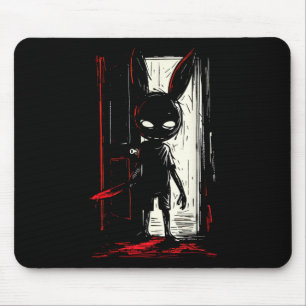 Horror Evil Bunny Rabbit Slasher Creepy Door Alt G Mousepad