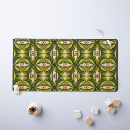 Horror Eye Muster Green Creepy Witchy Goth Schreibtischunterlage