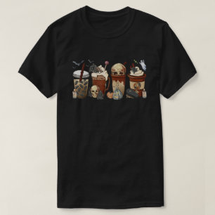 Horror Fall Kaffeekürbis Gewürz latte Halloween T-Shirt