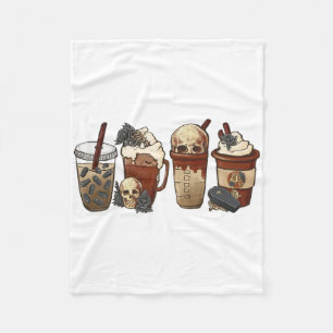 Horror Fall Kaffeepumpkin Gewürz Latte Iced Hallow Fleecedecke