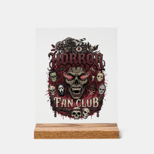 Horror-Fan-Club Halloween-Dämonengesicht Totenköpf Acrylschild