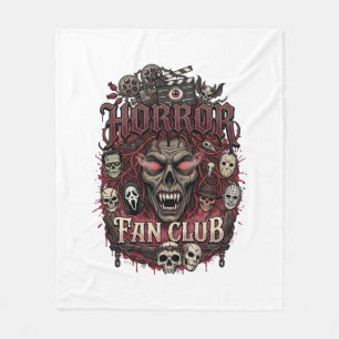 Horror-Fan-Club Halloween-Dämonengesicht Totenköpf Fleecedecke
