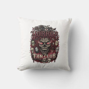 Horror Fan Club Halloween Dämonengesicht Totenköpf Kissen