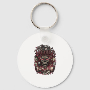 Horror Fan Club Halloween Dämonengesicht Totenköpf Schlüsselanhänger