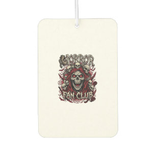 Horror Fan Club Halloween Schreiender Schädel Rote Autolufterfrischer