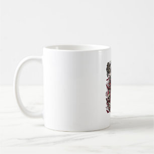 Horror Fan Club Halloween Schreiender Schädel Rote Kaffeetasse
