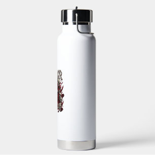 Horror Fan Club Halloween Schreiender Schädel Rote Trinkflasche