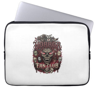 Horror-Fanclub Halloween-Dämonengesicht Totenköpfe Laptopschutzhülle