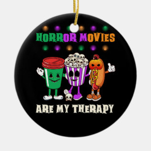 Horror Film sind meine Therapie Horror Film Hallow Keramik Ornament