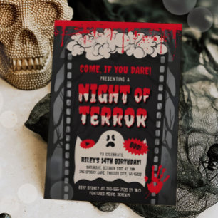 Horror Filmabend Film Erwachsene Halloween-Party Einladung
