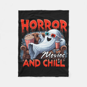 Horror-Filme und Chill Spooky Ghost Movie Liebhabe Fleecedecke