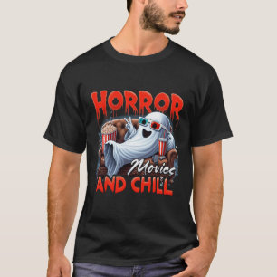 Horror-Filme und Chill Spooky Ghost Movie Liebhabe T-Shirt