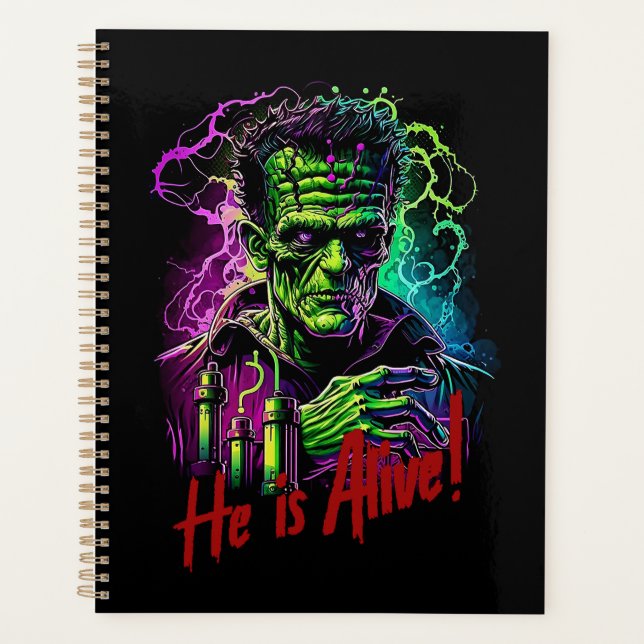 Horror Frankenstein Monster, Halloween Planer (Vorderseite)