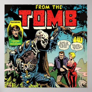 Horror From The Tomb Halloween-Comic Poster