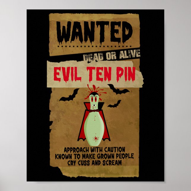 Horror Gewollt Tote oder Lebendige Böse 10 Button  Poster (Vorne)
