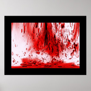 Horror Gruselig Blutig Halloween Poster
