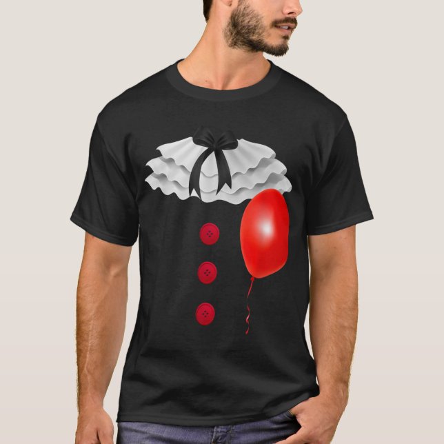 Horror Halloween Clownszeit Clowns Kostüm T-Shirt (Vorderseite)