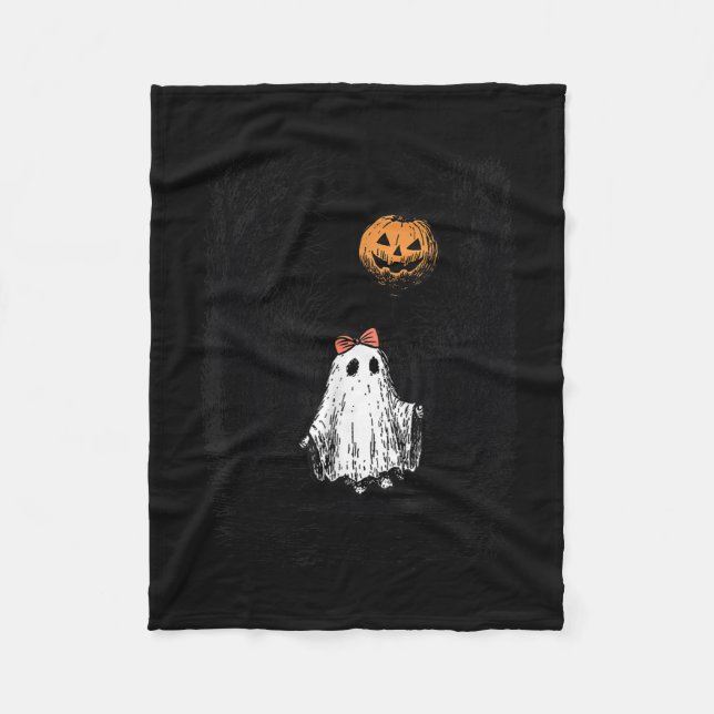 Horror Halloween Ghost Fall Pumpkin Soky Season Wo Fleecedecke (Vorderseite)