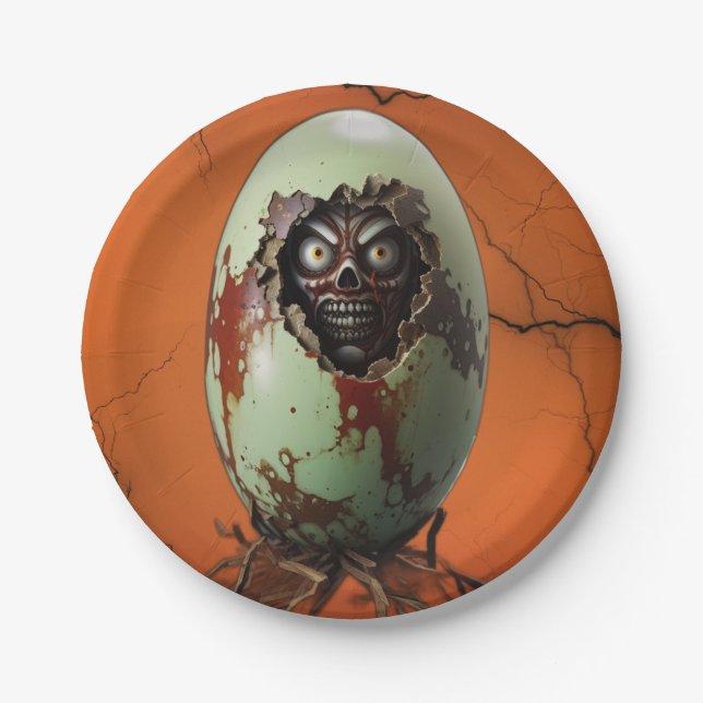 Horror-Hatching Pappteller (Vorderseite)