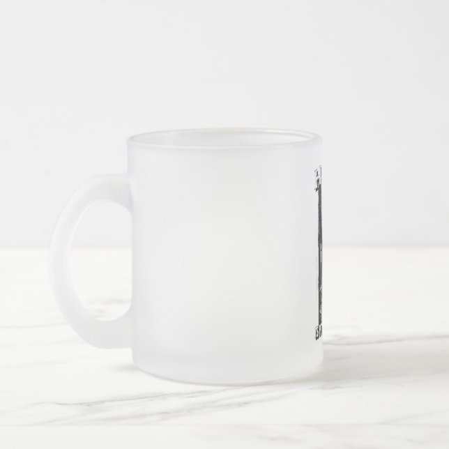 Horror ist mein Name Mattiert Glass Coffee Tasse (Links)