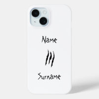 Horror Kratzer klammert individuelle Name iPhone 1