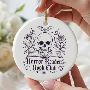 Horror-Leser Buchclub-Ornament Keramik Ornament