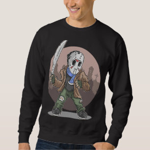 Horror Mask Halloween Nightmare Sweatshirt