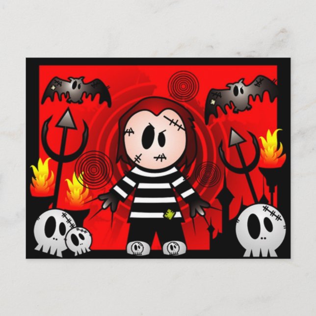 Horror Monster 5 Postkarte (Vorderseite)