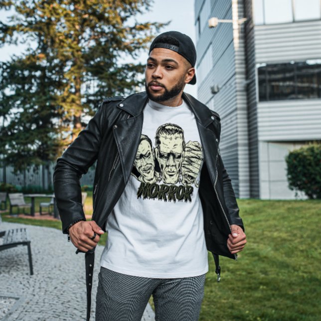 Horror Monsters Halloween T - Shirt (Von Creator hochgeladen)