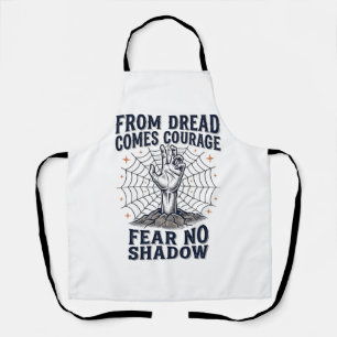 Horror Motivations-Shirt mit Zitat über untote Cou Schürze
