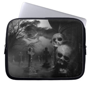 Horror Move Fans Gotischer Friedhof Laptopschutzhülle