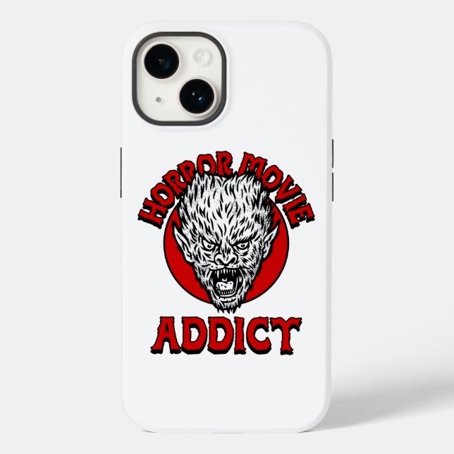 Horror Movie Addict Case-Mate iPhone Hülle (Rückseite)