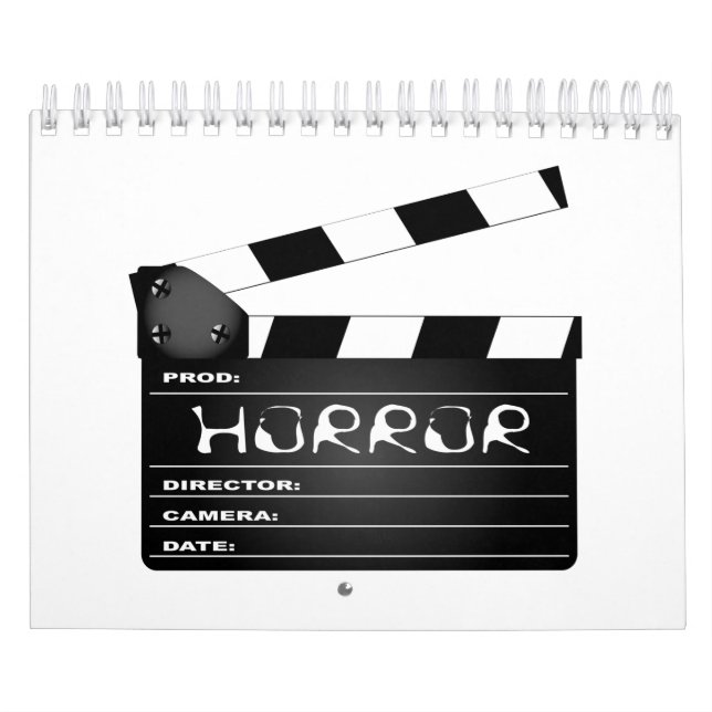 Horror Movie Clapperboard Kalender (Titelbild)