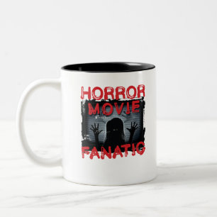 Horror Movie Fanatic Scary Films Zweifarbige Tasse