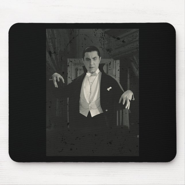Horror Movie Monster Halloween Graf Dracula Vampi Mousepad (Vorne)