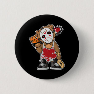 Horror Movie Monster Lazy Halloween Kostüm Funny Button