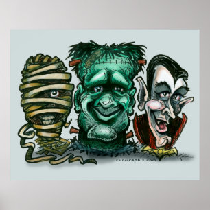 Horror Movie Monsters Poster