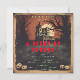 Horror Movie Poster Halloween-Party Einladung