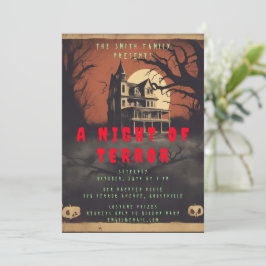 Horror Movie Poster Halloween-Party Einladung