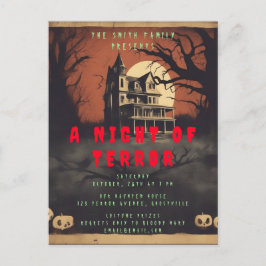 Horror Movie Poster Halloween-Party Einladung Postkarte