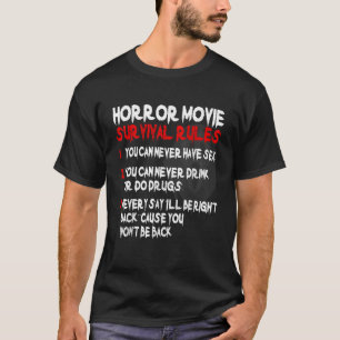 Horror Movie Rules 80er Horror Film TShirt