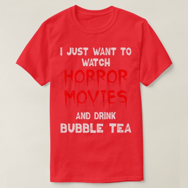 Horror Movie Shirt Bubble Tee Lover Horro (Design vorne)