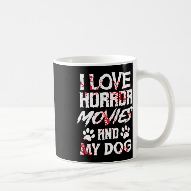 Horror Movies Beängstigende Filmliebhaber Hallowee Kaffeetasse (Rechts)